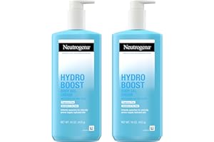 Neutrogena Hydro Boost Body Gel Cream, Hydrating Body Lotion with Hyaluronic Acid for Sensitive Skin, Fragrance-Free Hyaluronic Acid Moisturizer, 16 oz, 2 Pack