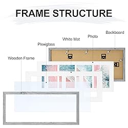 Vittanly 8x20 Collage Picture Frame, Displays 4Pcs