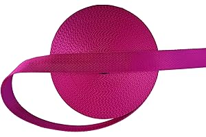 ABOKOY 1 Inch Nylon Webbing Strap 15 Yards Nylon Strap Webbing for Backpack Strap Pet Collar Indoor Outdoor Craft DIY Repair