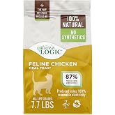 NATURE'S LOGIC Feline Meal Feast Dry Cat Food - Chicken, 7.7 lb | High-protein dry food for cats, 100% natural nutrition with probiotics &amp; prebiotics, All life stages, 7.7lbs