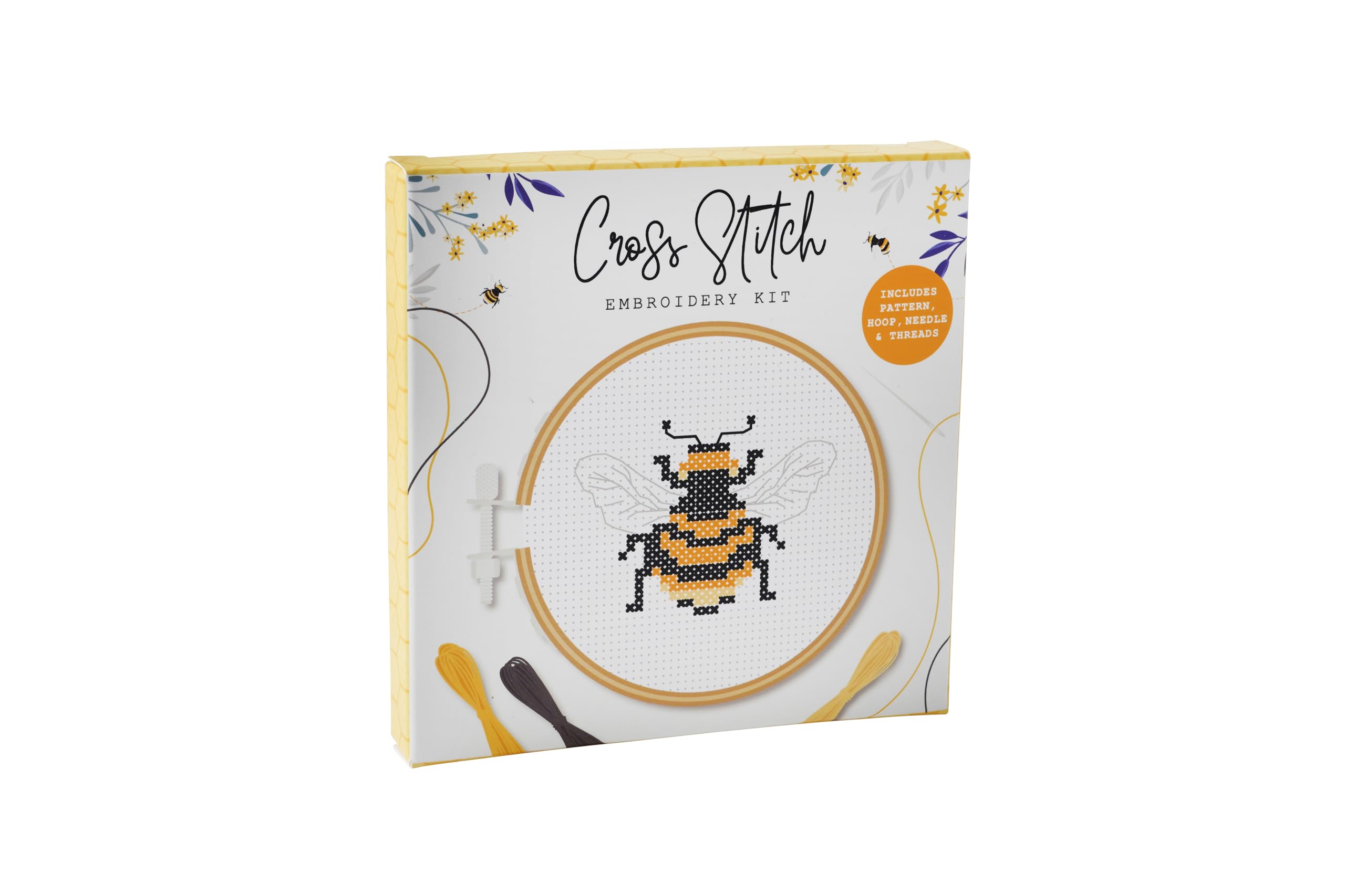 CGB Giftware | The Beekeeper Bee Design Cross Stitch Kit | Craft | Sewing | Embroidery | GB07994