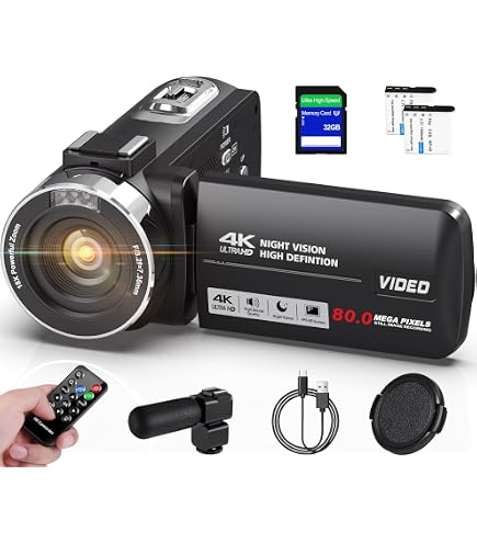 Amazon.com : ORDRO 4K Video Camera Z36-1080P 30FPS Camcorder with