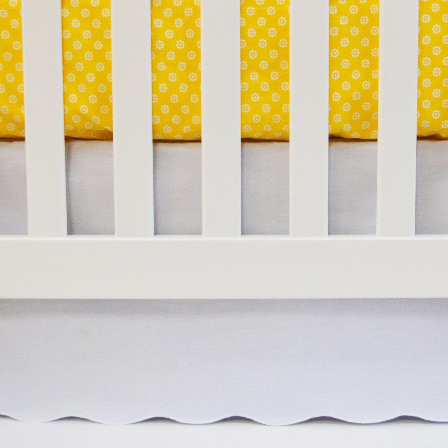 scalloped crib skirt