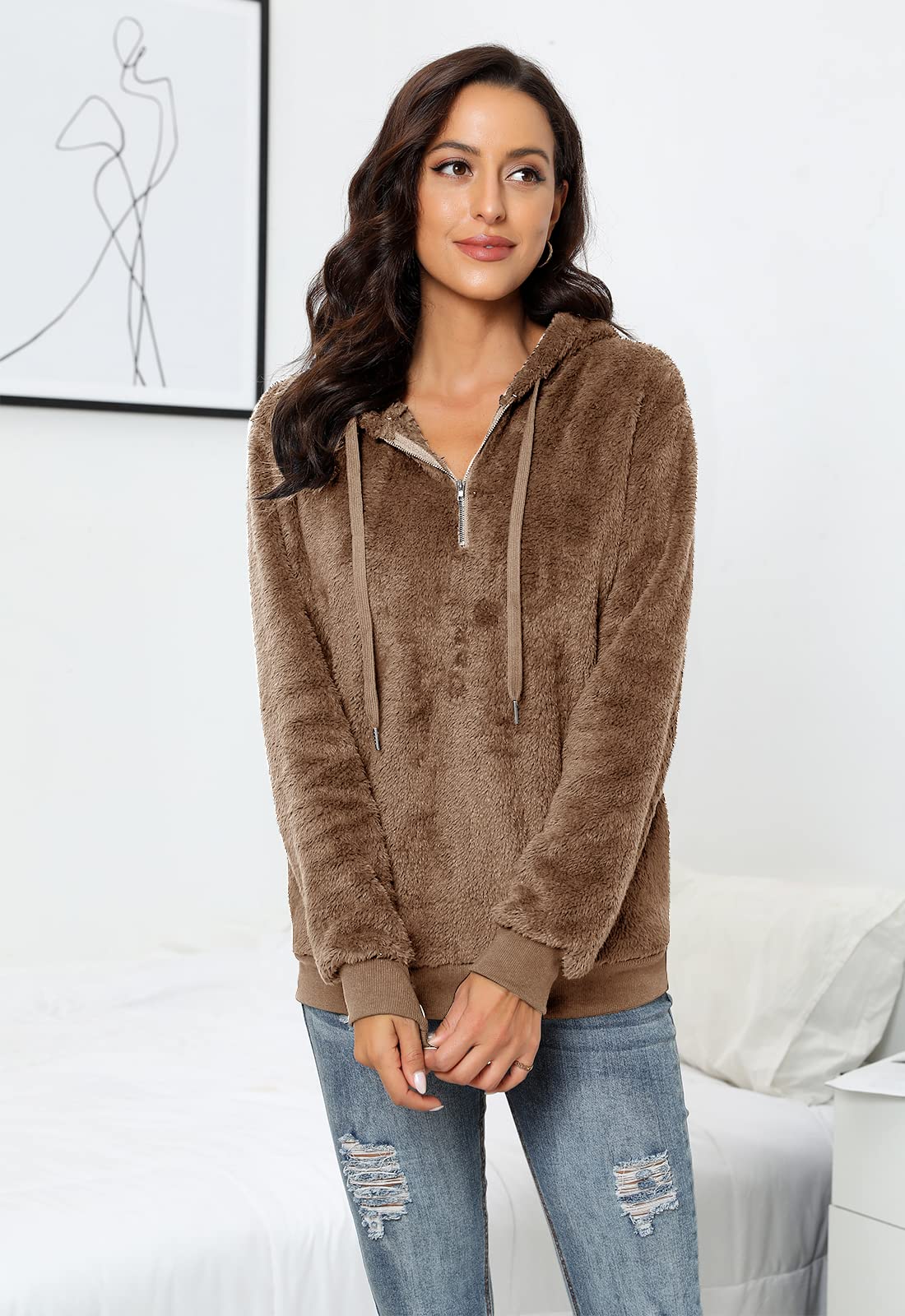 Fuzzy Sherpa Pullover Hoodies