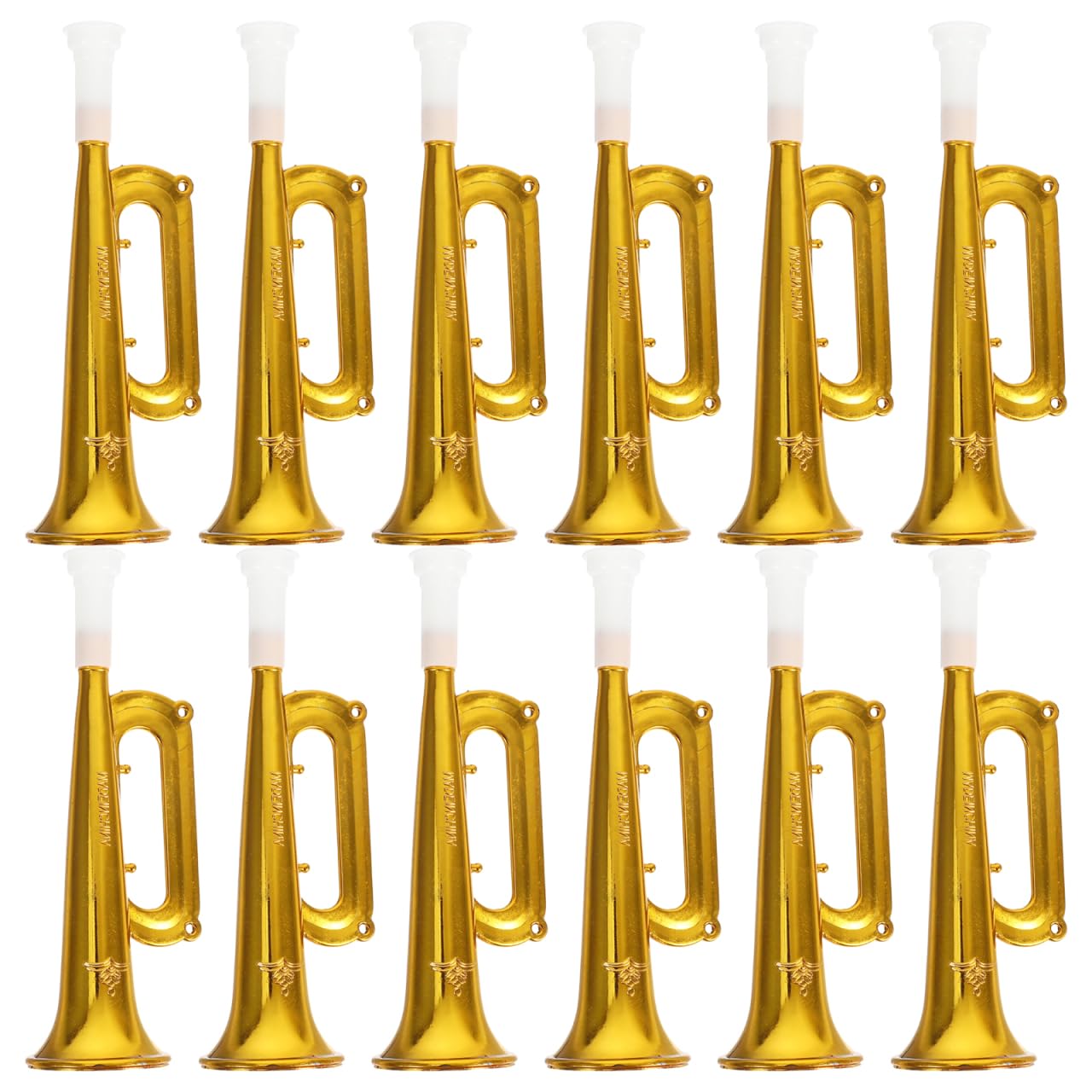 Tomaibaby 12PCS Kid Trumpet Toy: 7 Inch Plastic Trumpet Musical Instruments - Horn Noise Makers Toy for Kids Toddlers Birthday Sport Events Party Favors Cheering Props