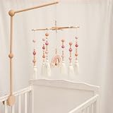 let's make Baby Crib Mobile Holder Wooden Mount Pine Natural Unpainted view 8