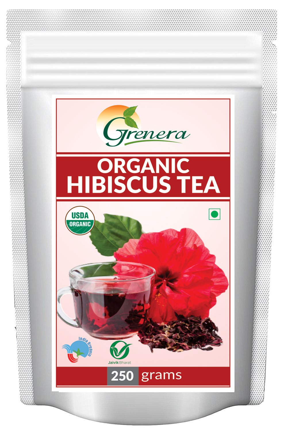 Grenera Organic Hibiscus Tea 250 G Certified By Usda Organic Amazon In Grocery Gourmet Foods