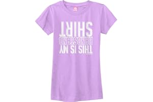 Threadrock Big Girls' This is My Handstand Shirt Fitted T-Shirt