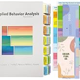 Index Tabs for Applied Behavior Analysis Cooper 3rd Edition, Complete Book Tabs Set (Book not Included), 60 Color-Coded Tabs for Every Chapter, Laminated &amp; Waterproof &amp; Repositionable