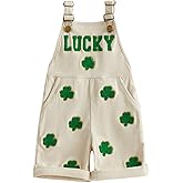 Yccutest Boys Girls St Patricks Overalls Toddler Girl St Patricks Day Outfit Boy Suspender Jumpsuit Corduroy Overall Shorts