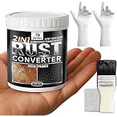 2 in 1 Rust Converter and Metal Primer, 5 oz Black Rust Reformer Paint for Metal, Trailer, Truck Frame, Car Chassis, Rust Encapsulator &amp; Inhibitor, Heat Resistance Rust Black Paint for Metal