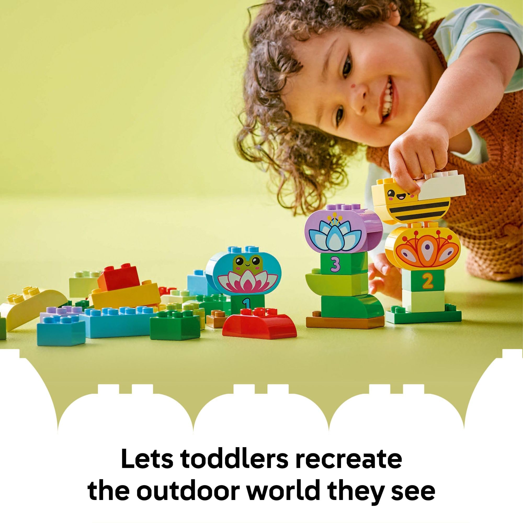 LEGO DUPLO Town Creative Garden & Flowers Building Toy Playset - Preschool Learning and Educational Flower Toy for Toddlers, Boys and Girls, Ages 2+ - Baby Gift Idea - 10444