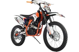 X-PRO 250cc Dirt Bike with LED Light Zongshen Engine Pit Bike Gas Dirt Bikes Adult Pitbike, Big 21"/18" Wheels!