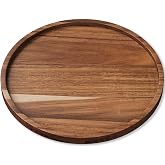 VERTORGAN Acacia Wood Serving Tray,8.7 Inch Decorative Trays,Home Decor | Coffee Table Tray,Living Room Decor,Bar Serving Platter,Party Tray,Charcuterie Board,Cheese Platter, Decorative Wood Tray