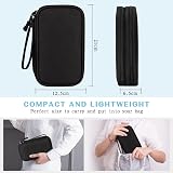 FYY Travel Cable Organiser 2-Layer Waterproof Electronics Case Black view 2