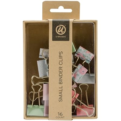 U Brands Small Binder Clips, Pack of 16 619T0624