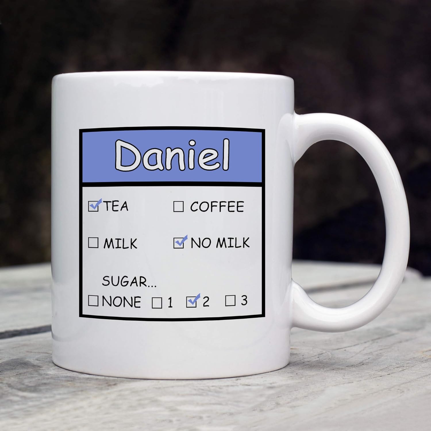 Personalised Mug, Tea/Coffee Mug (Blue) Amazon.co.uk