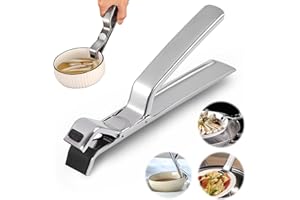 2026 New Hot Plate Gripper, Upgrade Hot Plate Gripper Tongs, Anti-Scald Stainless Steel Bowl Clip, Multi Angle Pan Clips Tool