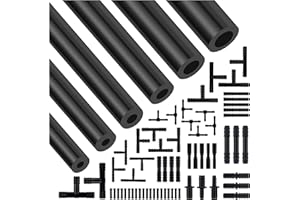 5Ft Automotive Vacuum Hose Kit,6PCS Silicone Tube Automotive with 64PCS Vacuum Line Connectors Car Accessories,Max 130PSI Sil