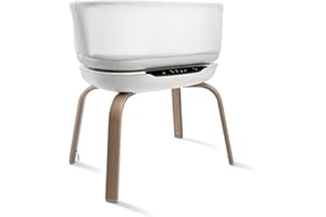 Graco SmartSense Soothing Baby Bassinet & Rocker with Cry Detection Technology, Includes 100% Organic Cotton Sheet, Luna