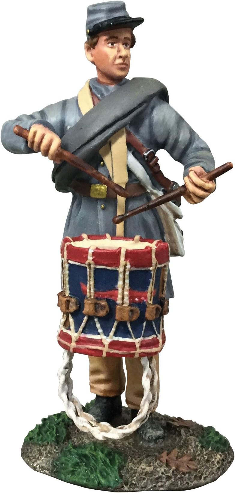 W Britain 31255 - Confederate Drummer Standing in Frockcoat No.2