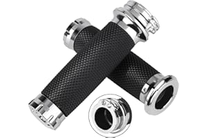 1 Inch/25mm Handlebar Grips Motorcycle Throttle Grip Universal for Harley Davidson Dyna Sportster 883 1200 Road King Electra 