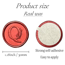 25Pcs Red Wax Seal Stickers Handmade Vintage