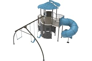 Lifetime Adventure Castle Swing Set Playset with Tube Slide