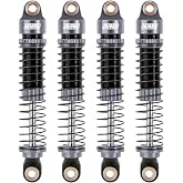 INJORA 59MM Long Threaded Oil Damper Shock Absorber for TRX4M, Grey