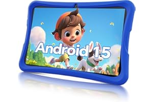 DigiLand 10.1 Inch Kids Tablet, Android 15 Tablet for Kids,6G+32GB up to 128GB,6000mAh Battery,Dual Camera,WiFi,BT 5.0,Best E
