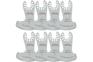 ORIXTREME Oscillating Multi Tool Swing Diamond Blades, Diamond Oscillating Tool Blade, Mortar Cutting Saw Blades for Grout Removal, 8-Pack