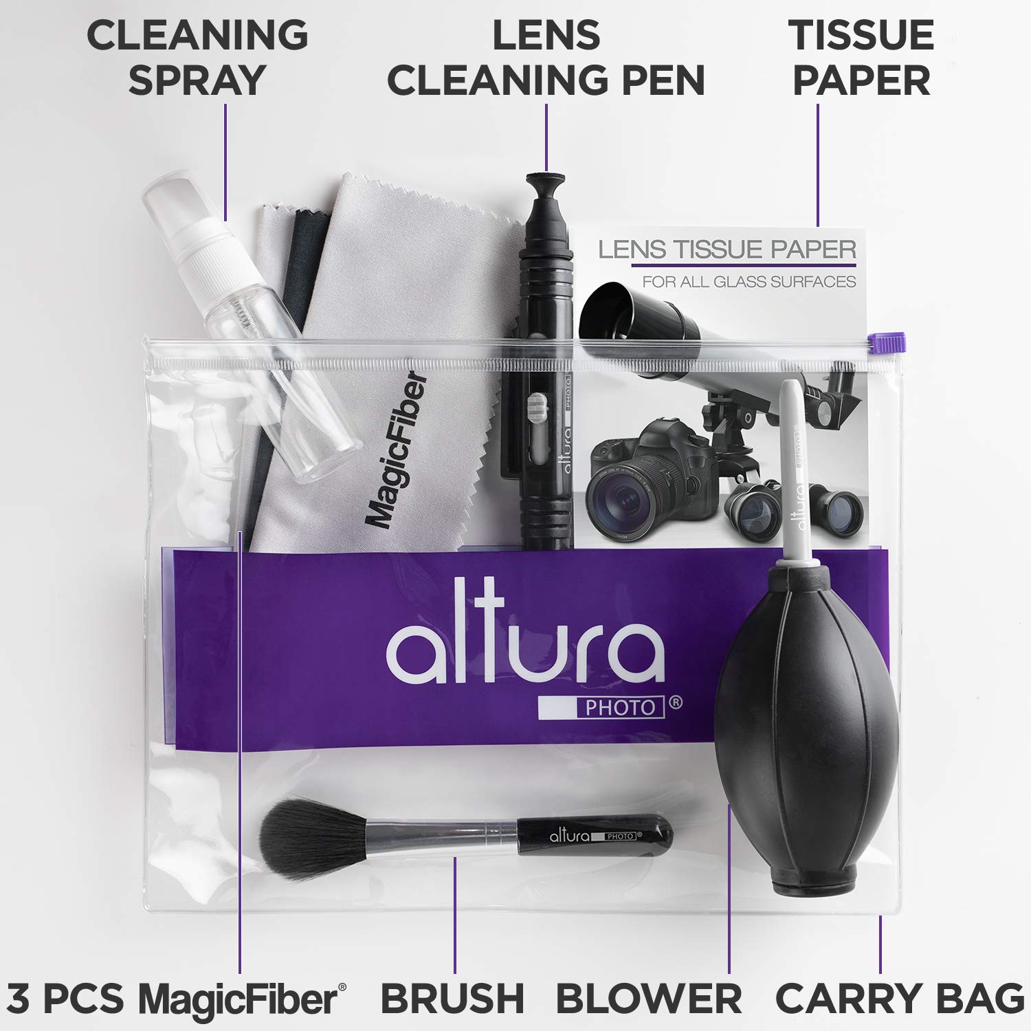 Altura Photo Professional Cleaning Kit for DSLR Cameras and Sensitive
