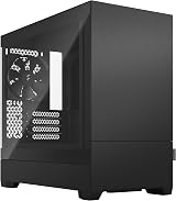 Fractal Design Pop Mini Silent TG Black Tempered Glass mATX Case 3x120mm Fans