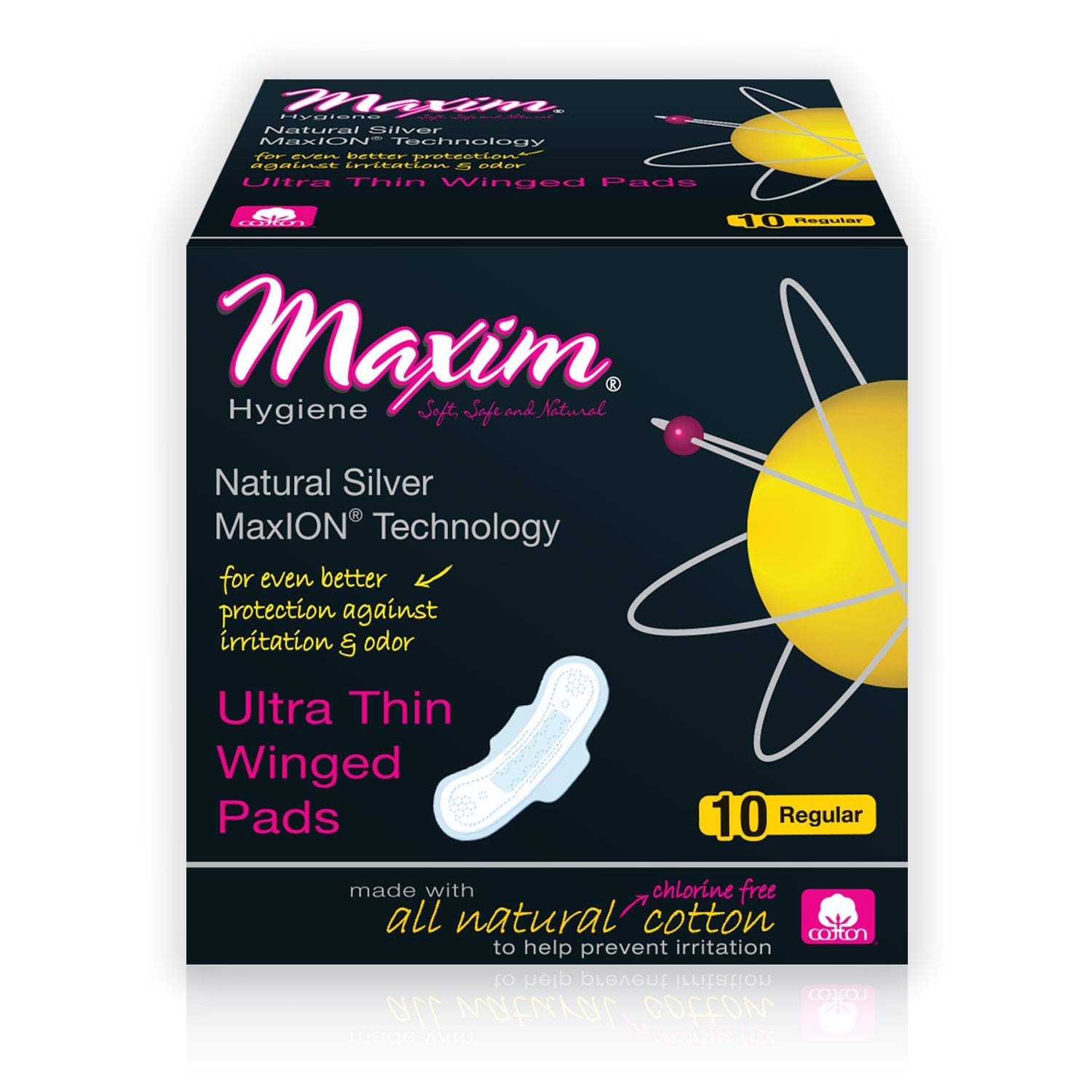 MaxION® Natural Cotton Ultra Thin Winged Sanitary