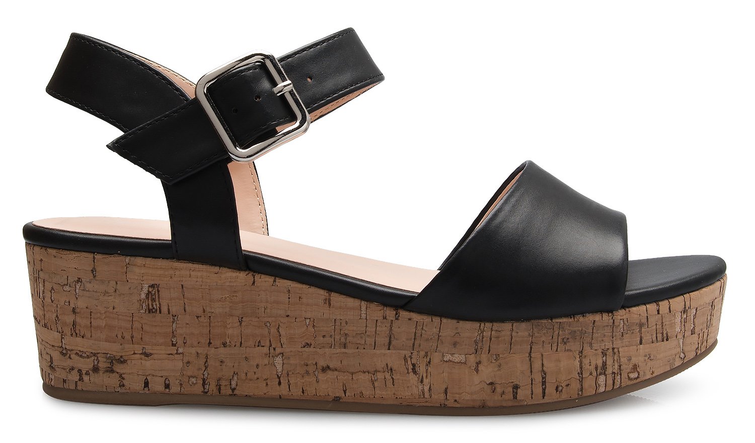 Olivia K Women's Comfort Espadrille Platform Buckle Sandal - Casual Fashion Ankle Strap Summer Sandals - Image 3