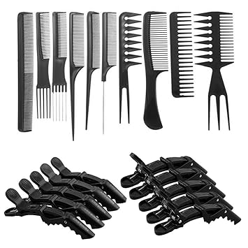 Amazon Com 10pcs Professional Hair Styling Comb Set With 10pcs
