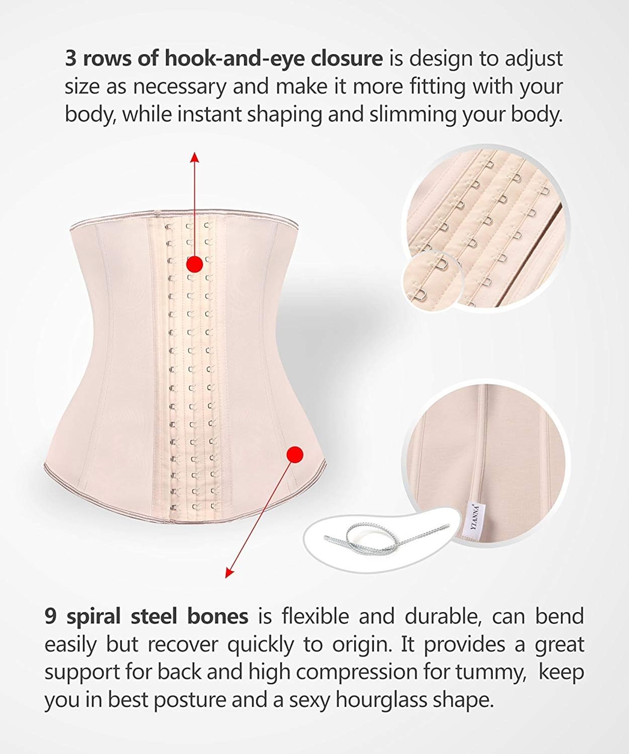 waist trainer extension hooks