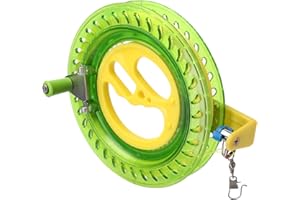 Glow Castle Professional Outdoor Kite String Flight Tool Winder Handle of The Scroll Wheel Lock Kite line Wheel - 6.2in