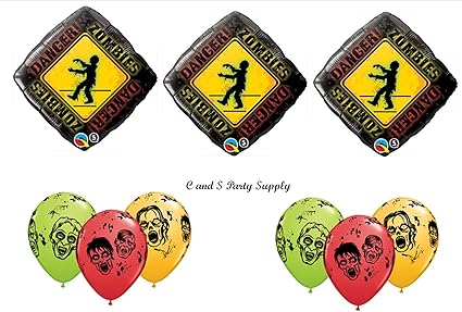Amazon Com 9 Piece Zombies The Walking Dead Zone Birthday Party