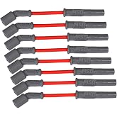 MSD 32819 Super Conductor Spark Plug Wire Set, Red
