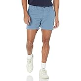 Amazon Essentials Men's Slim-Fit 5" Flat-Front Comfort Stretch Chino Shorts