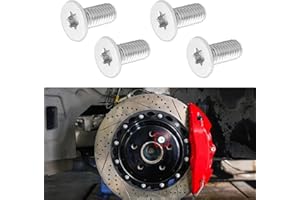 Rebvugr 4PCS Brake Rotor Screw, Brake Rotor Bolt, Rotor Screws for Brake Discs, 11609271 Stainless Steel Brake Parts Car Front & Rear Retaining Hardware Screw Kit Fit for Buick, Chevry Suburban (4PCS)