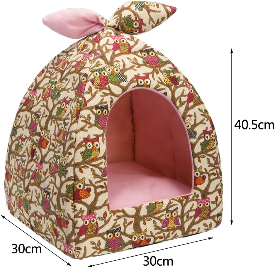 Hollypet Cat Bed Kitten Bed SelfWarming 2in1 Foldable Comfortable
