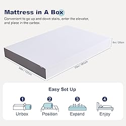 Amazon Basics Memory Foam Mattress, Medium Firm, 8