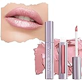 Runway Rogue Silk Glam Liquid Lipstick, Long Wear Frosted Pale-Pink Lipstick, ‘Trophy Wife’