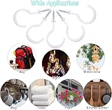 TUPARKA 10 Pcs Ceiling Hooks Heavy Duty Plant Hooks 2 Inches White view 4