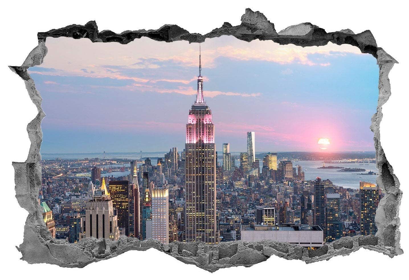 3D Wall Sticker, Removable Wall Mural Decals