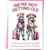 FANCYLUCKY Funny Birthday Card Gifts for Women Her Best Friend | Aging Humor Birthday Decorations for BFF Sister Coworker, Printed Message Inside with Envelope, Idea for Party Celebrations