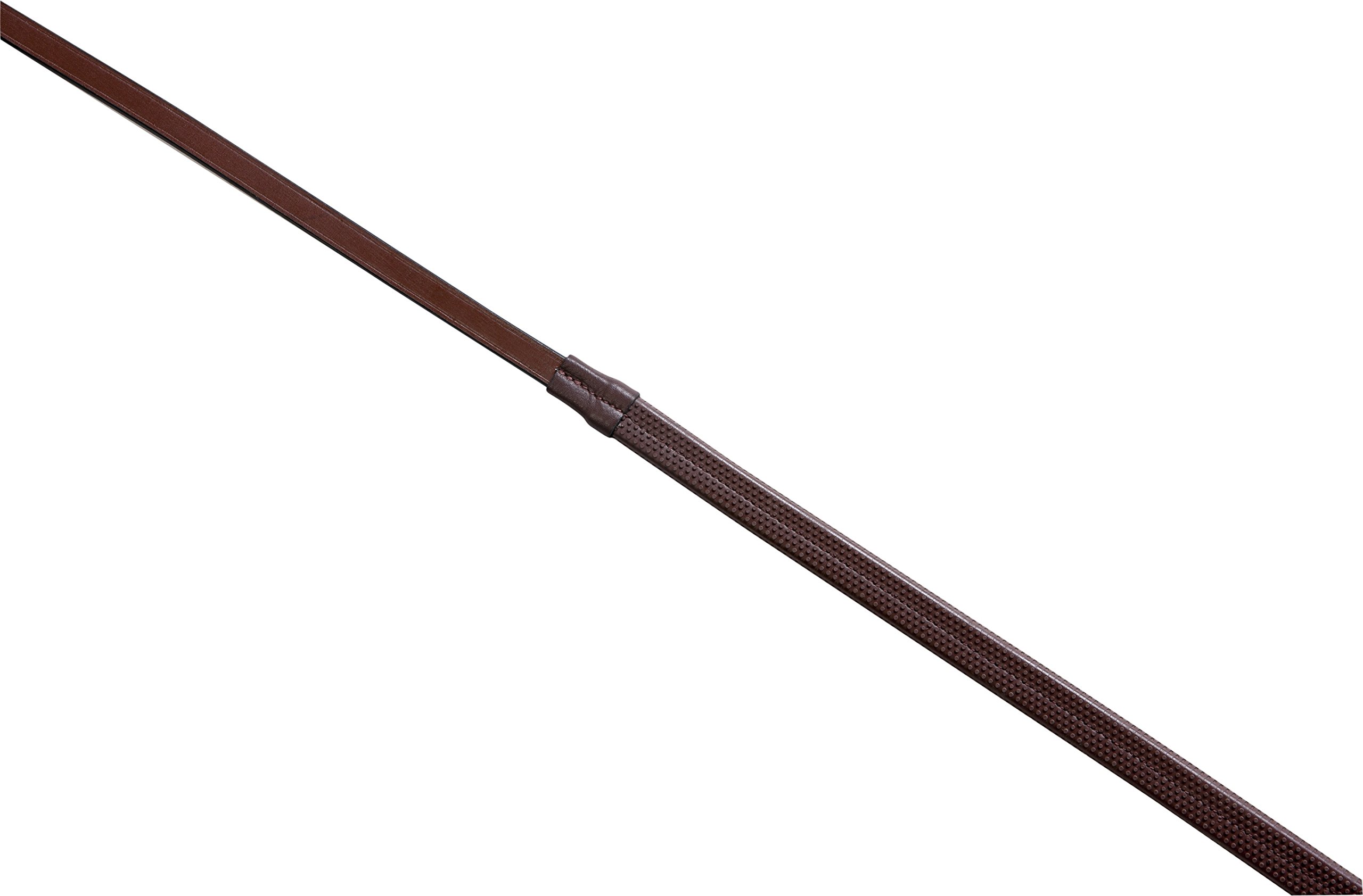 Eric Thomas Unisex Adult 307155 Pro Rubber Reins - Havana/Brown Rubber, One Size