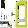 OKSTENCK Door Hinge Jig, Door Lock Installation Kit for Mounting Hinges on Doors in 3" to 5" Lengths and 1/4" to 5/8" Thickne